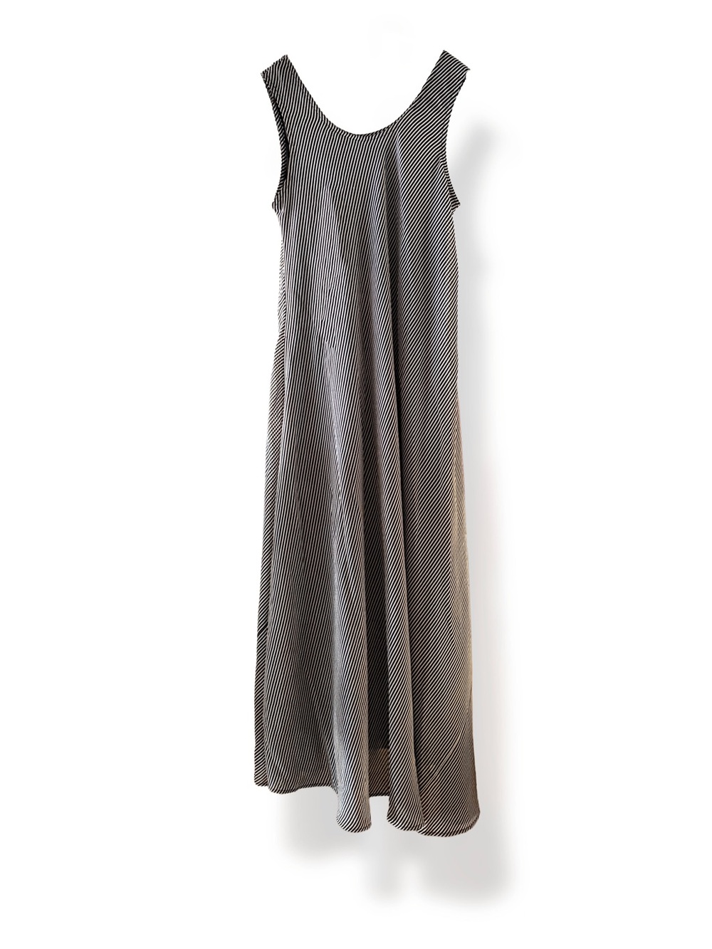 Ashro Black & White Diagonal Stripe Maxi Dress